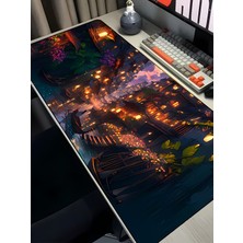 Charmbi Nehir Kasabası 40X90 Procontrol Mouse Pad Gaming Mousepad Kaymaz Taban Büyük Oyuncu Ultra Pürüzsüz