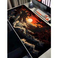 Charmbi Öfkeli Deniz 40X90 Procontrol Mouse Pad Gaming Mousepad Kaymaz Taban Büyük Oyuncu Ultra Pürüzsüz