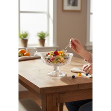 Bereketli Store 19 cm Cam Çanak Kase – Salata, Meyve ve Sunum Için Şık Servis Kasesi