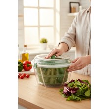 Bereketli Store Vega Salata Kutusu Yeşil – Bölmeli Taşınabilir Lunch Box, Sızdırmaz Kapaklı