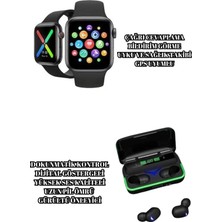 Alfa Aksesuar 03 Ucuz ve Kaliteli Kulaklıklı Saat Seti Bluetooth Bağlantılı Akıllı Saat ve Kulaklık