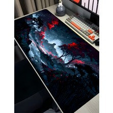 Charmbi Kızıl Göl 40X90 Procontrol Mouse Pad Gaming Mousepad Kaymaz Taban Büyük Oyuncu Ultra Pürüzsüz