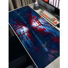 Charmbi Kızıl Tapınak 40X90 Procontrol Mouse Pad Gaming Mousepad Kaymaz Taban Büyük Oyuncu Ultra Pürüzsüz