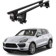 Today Auto Royal Porsche Cayenne (2011-2017) Uyumlu Siyah Ara Atkı Port Bagaj Tavan Barı