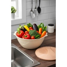 Bereketli Store Redtaş 2’li Kapaklı Badya | Saklama ve Karıştırma Kabı Seti