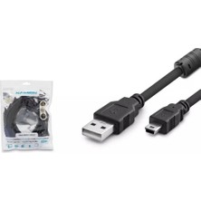 Hadron Hdx7520 Usb Mini V3-5Pin To Usb Kablo 5M Siyah