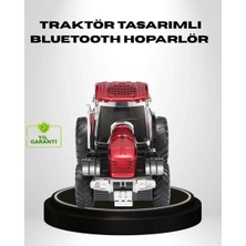 Alfa Aksesuar 03 Retro Traktör Tasarımlı Kablosuz Hoparlör USB Tf Aux Fm Destekli