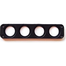 MELLİFERA Dörtlü Plastik Panel ( Çakmaklık, Usb,type-C ve Voltmetre Için Delikli Plastik Panel )