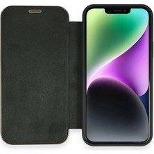 Gld-Spt- Newface Iphone 12 Kılıf Dolpin Kapaklı - Koyu Yeşil