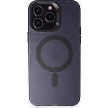 Verto Joko iPhone 14 Pro Max Kılıf Mateks Magsafe Kapak - Derin Mor