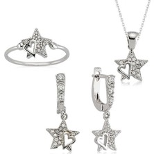 Inure Jewelry Gümüş Yıldız Bayan Set
