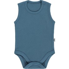 Civil Baby Basic 3-18 Ay Çıtçıtlı Badi - Mavi