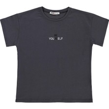 Civil Girls 10-13 Yaş Tişört - Gri