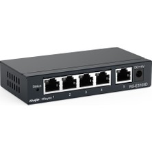  ruijie-reyee rg-es105d 5-port 10-100 mbps switch metal kasa