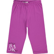 Civil Girls Kız Çocuk Back Baskılı 10-13 Yaş Tayt  - Lila