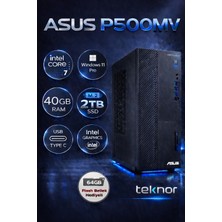 Asus Expertcenter P500MV Intel Core 7 240H 40 GB 2 Tb  SSD Wın 11 Pro  Masaüstü Bilgisayar & Teknor USB Bellek