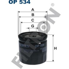 Filtron OP534 Benford Chery Cummıns Jcb Komatsu Newholland Yağ Filtresi