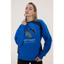 More Active Hulk Renk Bloklu Kadın Sweatshirt