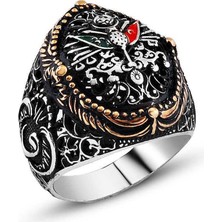 Inure Jewelry Gümüş Osmanlı Devlet Arması Erkek Yüzük