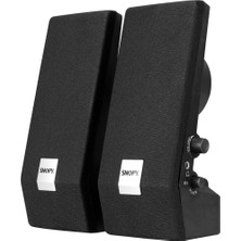 Verto Snopy SN-611, 6W, 1+1, Masaüstü, Speaker, Ac 220V, (Siyah)