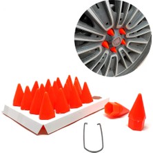 Alfa Aksesuar 03 Sivri Mermi Bijon Kapağı Sökme Aparatlı Turuncu 19MM