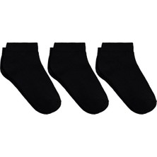 Civil Boys Siyah 3'lü 3-11 Yaş Erkek Çocuk Patik Çorap - Standart