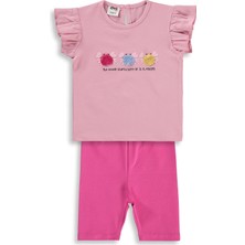 Civil Baby Renkli Nakışlar 6-18 Ay Takım - Pembe
