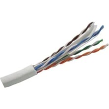  berk kablo sarı 23 awg 0.50mm cat6 ethernet kablosu (8x0.50mm) 100 metre cat6 kablo sarı