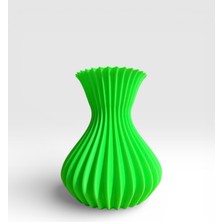 Major Hobi 3D Baskı Modern Dalgalı Dekoratif Vazo 18X15 cm Minimal Salon Aksesuarı