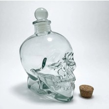 MiraLive Cam Kurukafa Içki Şişesi 14 cm ALK2155