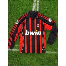 Alaturka Mix Milan 2006 Isimsiz Kırmızı Uzun Kol Eefsane Taraftar Forması