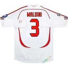 Alaturka Mix Ac Milan 2007 Maldini Şampiyonlar Ligi Finali Beyaz Uzun Kol Maç Forması