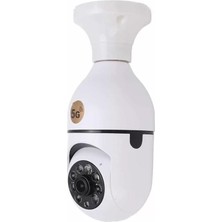 Asiltech Akıllı Kamera Wifi Kamera Duylu Ampul Görünümlü 360 Derece Dönebilen Ev Kamerası