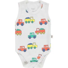Civil Baby Taşıtlar Empirme 3-36 Ay Çıtçıtlı Badi - Ekru
