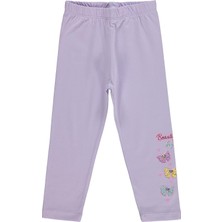 Civil Girls Beautiful Day Baskılı 2-5 Yaş Tayt  - Lila