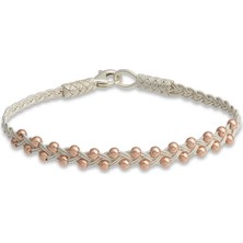 Inure Jewelry Gümüş Kazaziye Örgü Bileklik