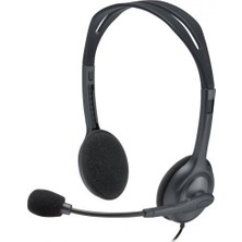 Verto Logıtech H111, 981-000593, 3,5mm Jac, Çağrı Merkezi, Ofis, Toplantı, Konuşmacı Tipi, Microfonlu Kulaklık