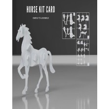 Major Hobi 3D Yazıcı Üretimi At Puzzle Kit – Eğitici Montessori Yapboz Dekoratif Set