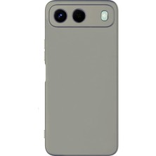 Gpack Tecno Spark 40 5g Kılıf Lansman Içi Kadife Silikon Gri