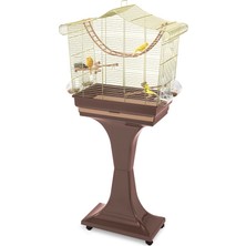 İmac Gld-Spt- Imac Sofıa Ayaklı Kuş Kafesi Kahve/gold 62,5X33X61/132CM