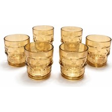 MiraLive 6'lı Cam Kurukafa Bardak Seti ALK2161