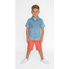 Rapapa Erkek Çocuk Takımı - Denim Gömlek &  ŞORT-325545