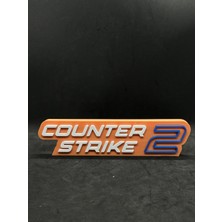 Goka 3D Craft Counter-Strike 2 (Cs2) Temalı Duvar Dekoru - Oyuncu Odası Tablosu - 23 x 5,5 x 1,5 cm