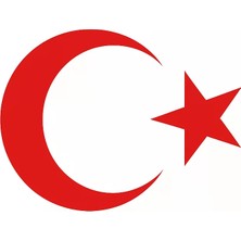 Alfa Aksesuar 03 Türk Bayrağı Oto Sticker Kırmızı 23X17 cm