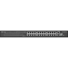 Ruijie Reyee Ruijie-Reyee Rg-Es126S-P 26 Port 10-100 Mbps 1 Port Uplink + 1 Port 10-100-1000 Mbps Poe 370W Switch