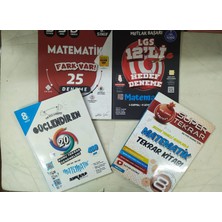 8. Sınıf Matematik Süper Tekrar Kitabı Nartest+Ankara Güçlendiren Deneme+Kva Matematik  Fark Var Denemesi+Muba Hedef Deneme