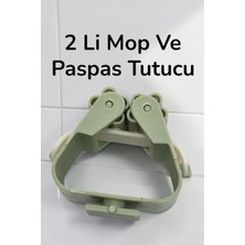 Katilus 2 Adet Çok Amaçlı Paspas ,süpürge, Fırça ve Mob Askısı Sap Tutucu  Temizlik Fırçası Tutucu