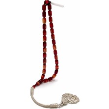 Benko - Usta Işi Sıkma Kehribar Tesbih,tam Boyu 30MM, Çapı 5,5mm ve Tane Uzunluğu 9mm