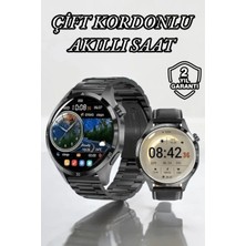 Alfa Aksesuar 03 Çift Kordonlu Yüksek Çözünürlüklü Akıllı Saat Uyku Izleyici & Spor Modları