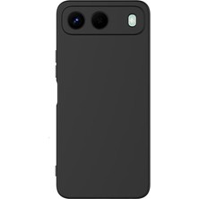 Gpack tecno Spark 40 5g Kılıf Lansman Içi Kadife Silikon Siyah + Ekran Koruyucu